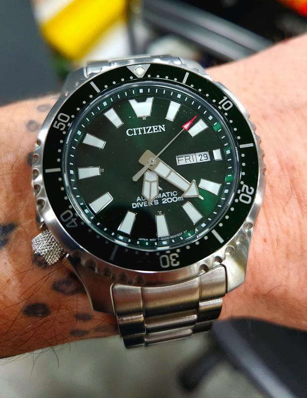 Promaster Dive Automatic Green Dial Stainless Steel Bracelet