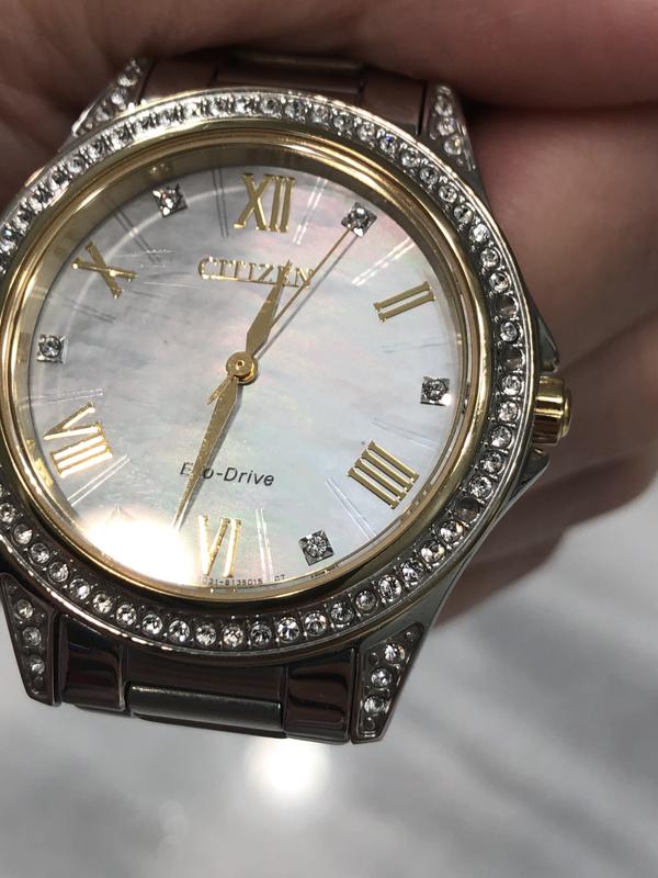 Citizen eco drive online mother of pearl face