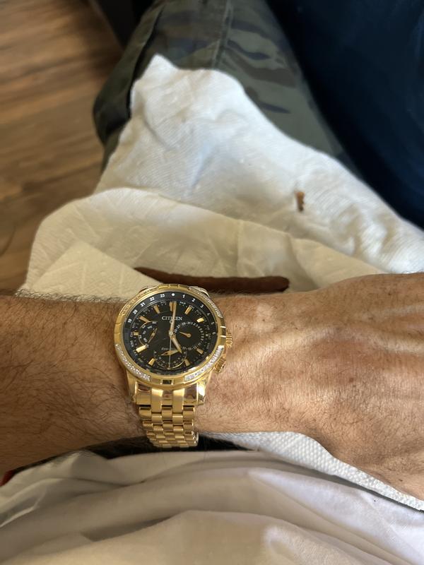 Citizen eco drive 2025 gold watch with diamonds