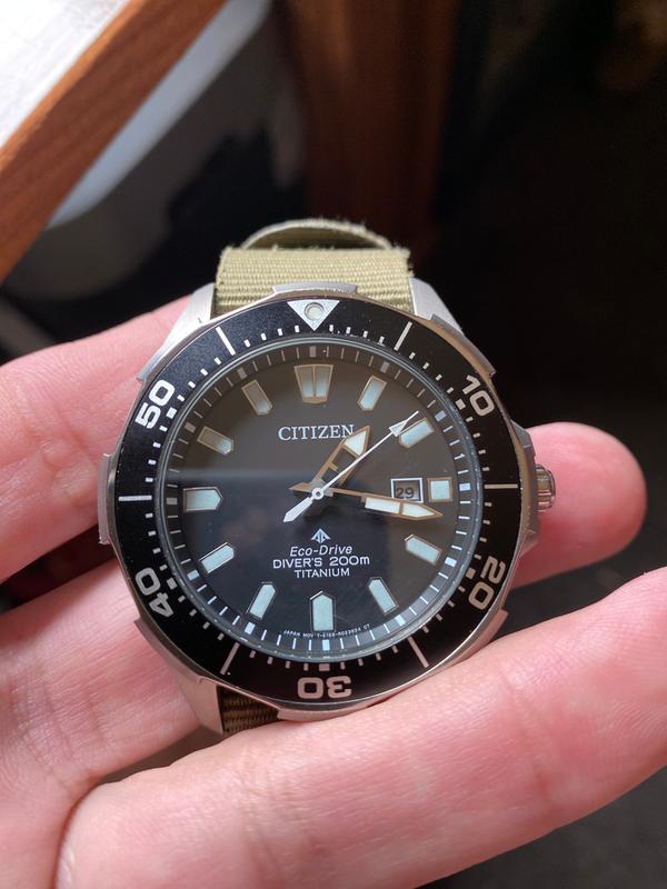 citizen eco drive air diver's 200m titanium