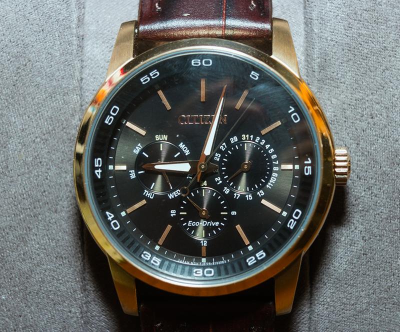 Corso Men s Eco Drive BU2013 08E Rose Gold Leather Watch CITIZEN