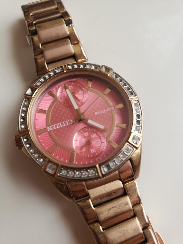 POV - Ladies Eco-Drive Pink Gold Pink Dial crystal Watch | CITIZEN