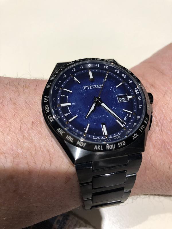 Citizen atomic watch discount titanium