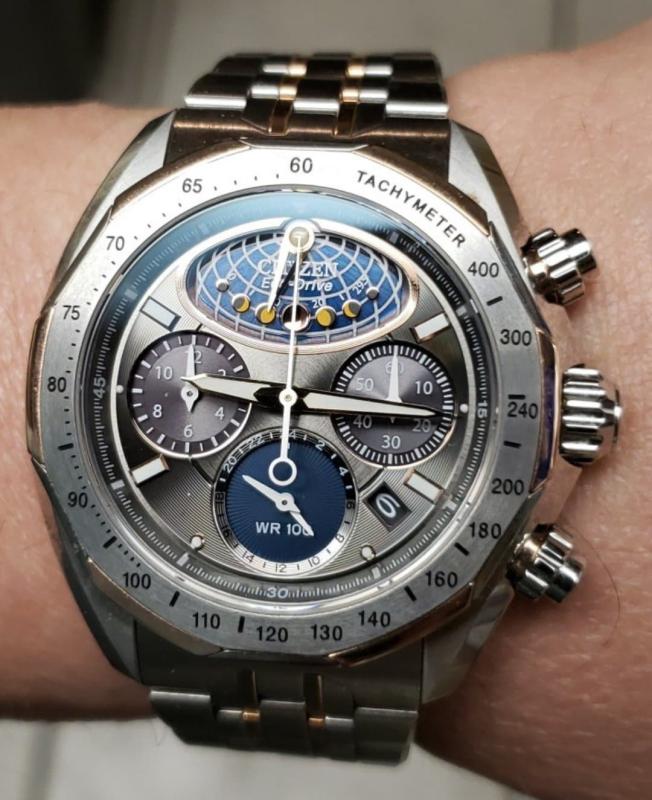 Moon Phase Flyback Men s Chronograph AV3006 50H Watch CITIZEN