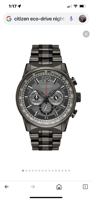 Citizen nighthawk best sale eco drive manual