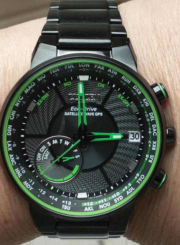 Citizen Satellite Wave GPS Freedom Eco Drive Watch CITIZEN