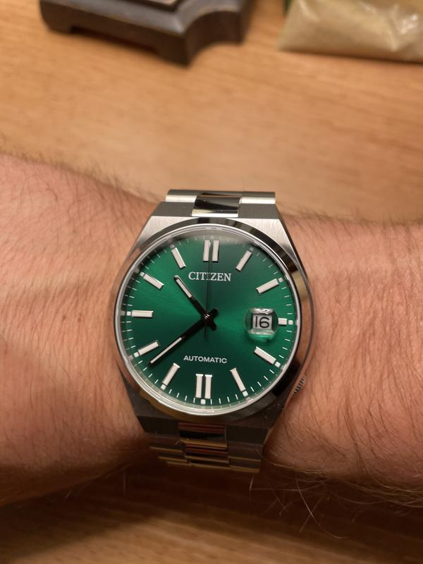 Citizen Tsuyosa 40mm Watch with Sunray Green Dial - NJ0150-56X