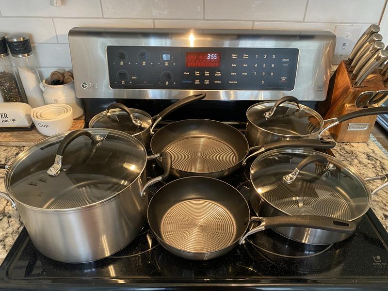 Kirkland 5 ply clad cookware set stainless steel 10pc - Appliances -  Millbrook, Alabama