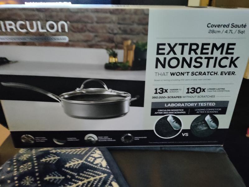 Circulon, A1 Series Nonstick Induction Straining Sauce Pan with Lid - Zola