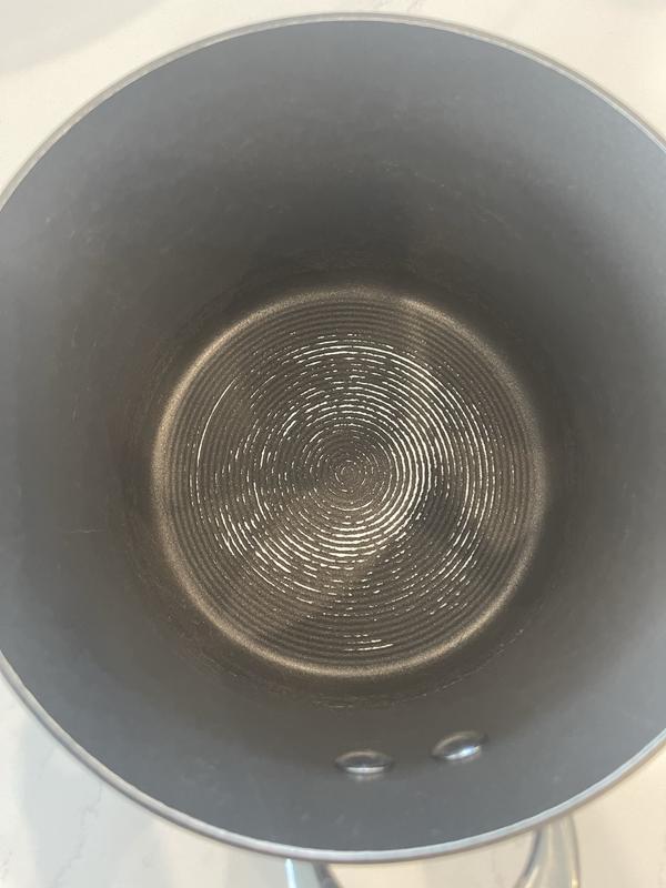 Inside bottom of pots