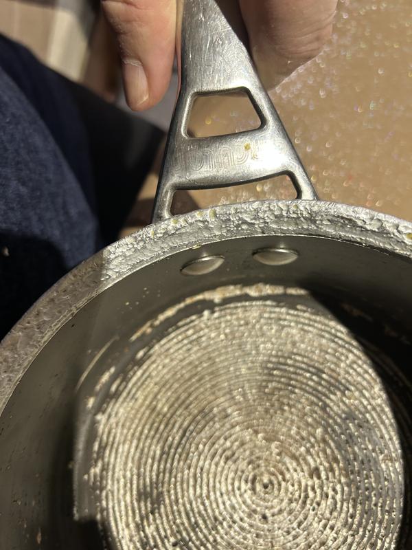 Old circulon  pan that this is replacing, this one, luckily has a lifetime guarantee!