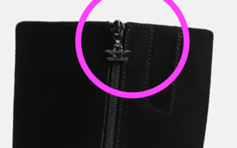 decorative zipper pull could trip you up