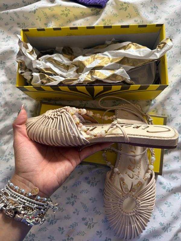 Customer photo for "Love the sandal but fit too small!"