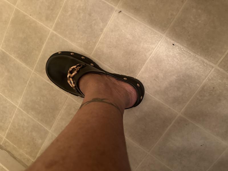 True to size i love the weighty feel of this shoe