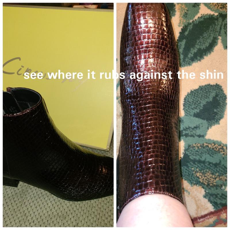 Sam Elderman booties hurt shin