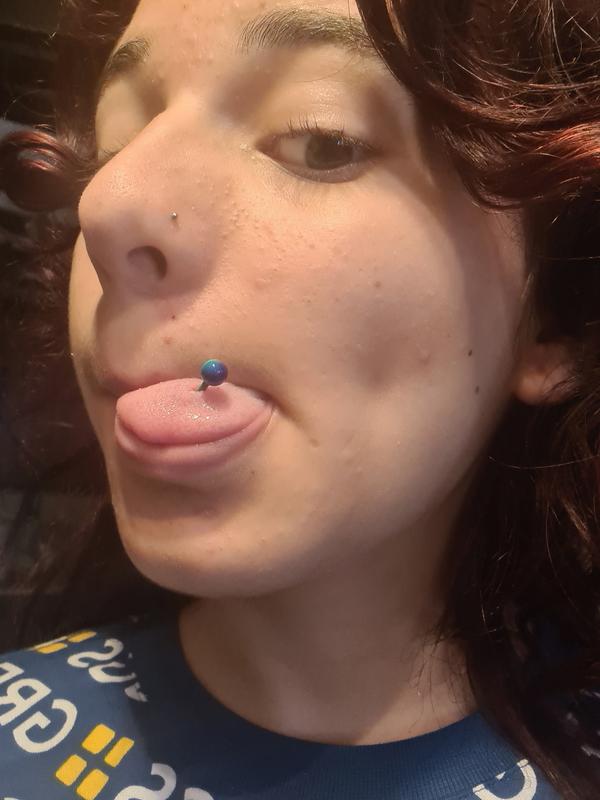 Silver tone 14G Mixed Rainbow Tongue Rings 5 Pack Claire s