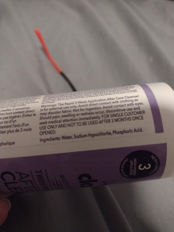 New Claire's Piercing Aftercare Saline Solution for Piercings 16oz