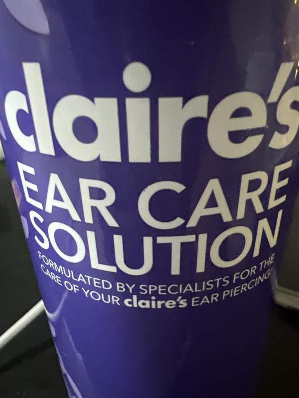 Claire's 16 Fl Oz Aftercare Ear Piercing Cleaner Solution – Designed to  Avoid Infections on Pierced Ears, Nose Piercings, and Belly Button  Piercings –