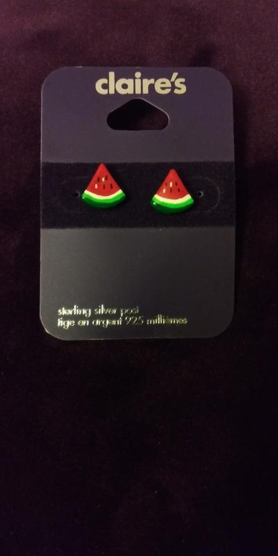 Watermelon hot sale earrings claire's