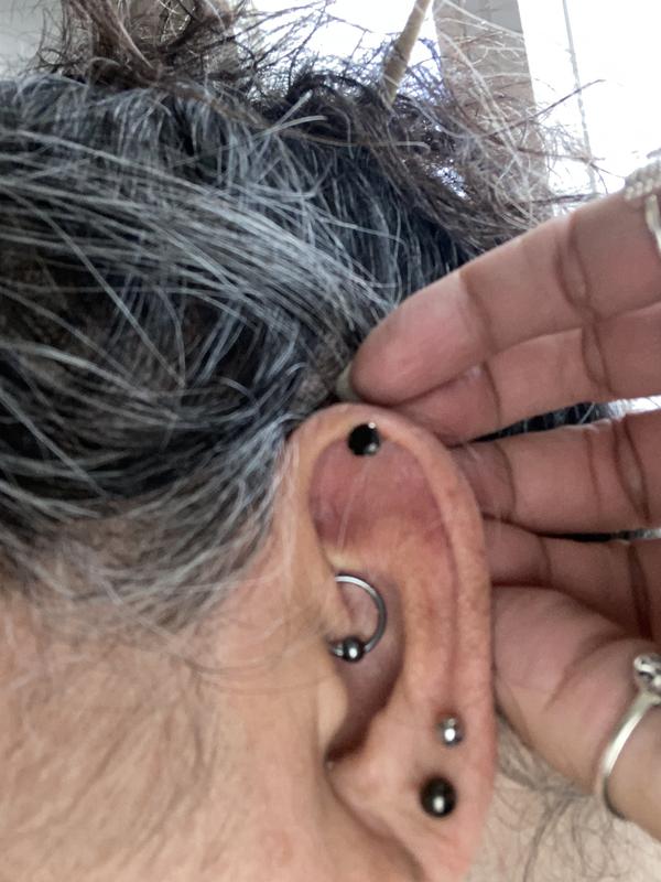 Stainless Steel 5mm Black Cubic Zirconia Studs Ear Piercing