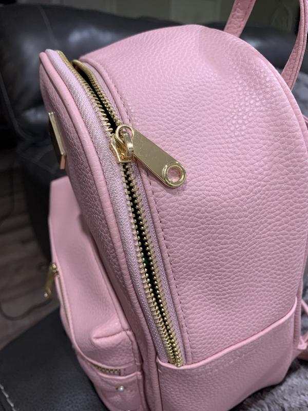 Icing Pearl Quilted Small Backpack - Pink