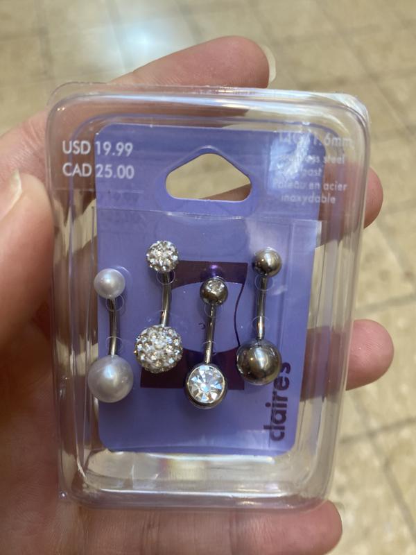 How much is a belly button on sale piercing at claire's