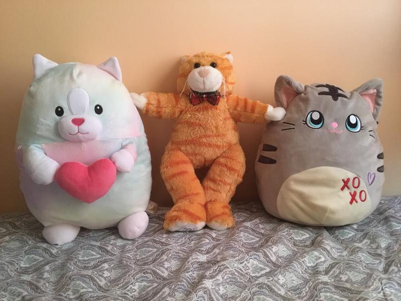 Squeeze With Love™ 22'' Valentine's Day Pastel Cat Plush Toy