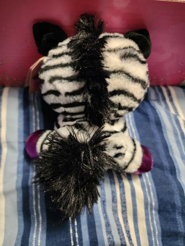 P.Lushes Designer Fashion Pets Alexia Zara Zebra Stuffed Animal,  Black/White, 6