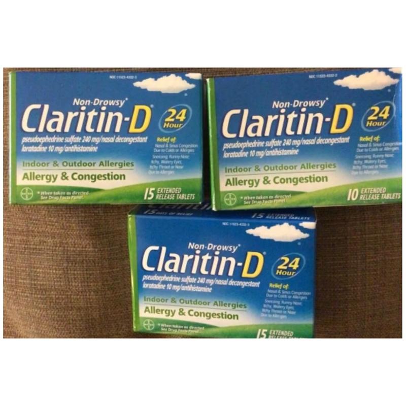 Claritin D 12 Hour Relieve Allergy Symptoms Plus Congestion