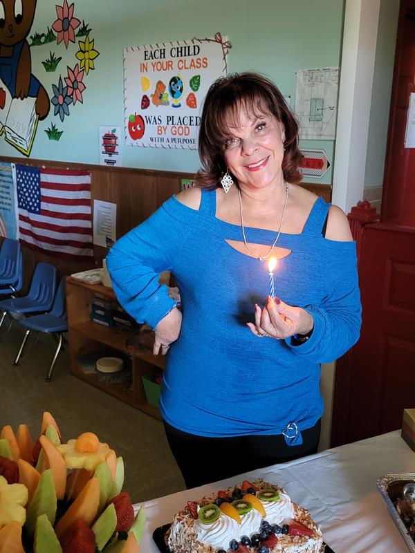 My birthday at work.