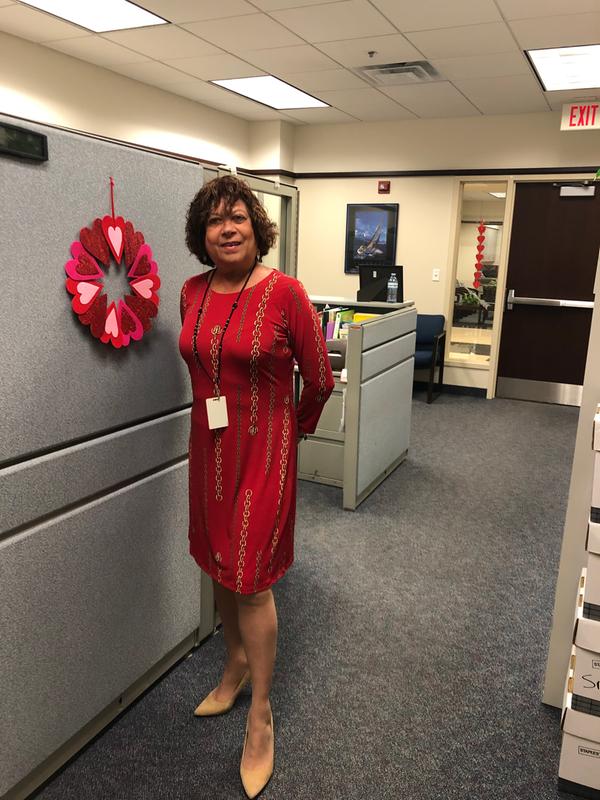 This was for Valentine’s Day this year at the office