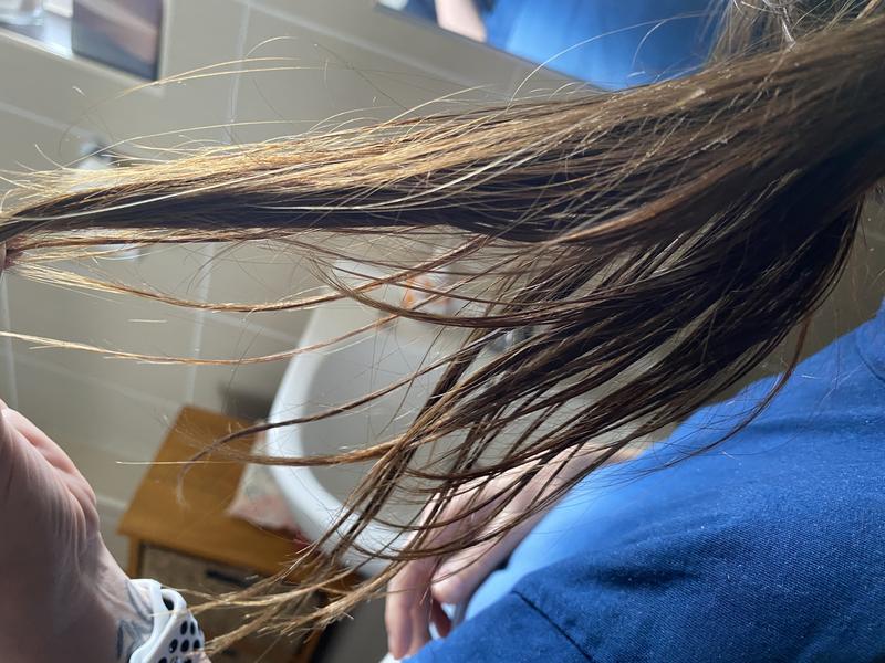 So greasy I had to tie it up & wash it again the next morning