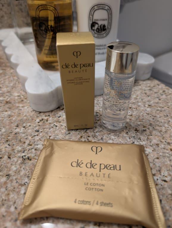 "lotion" and cotton pads