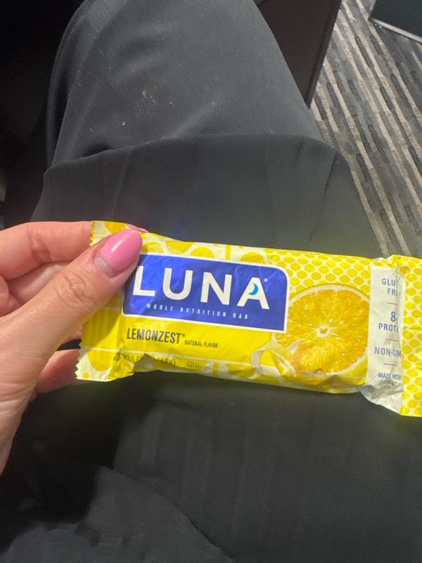 LUNA Bar LemonZest Flavor Gluten Free Snack Bars, 30 Bars | Clif Bar