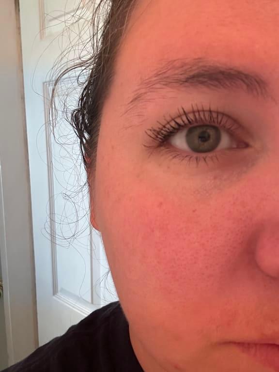 After, with just ONE coat of this mascara!