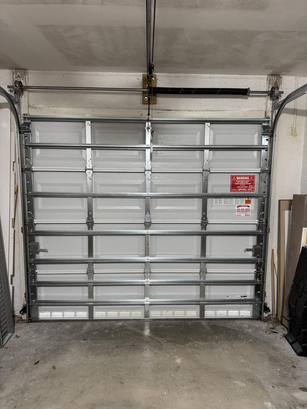 Clopay Classic Steel Short Panel 8 ft x 7 ft Non-Insulated White