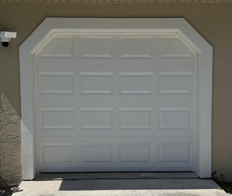 Clopay Classic Steel Short Panel 8 ft x 7 ft Non-Insulated White