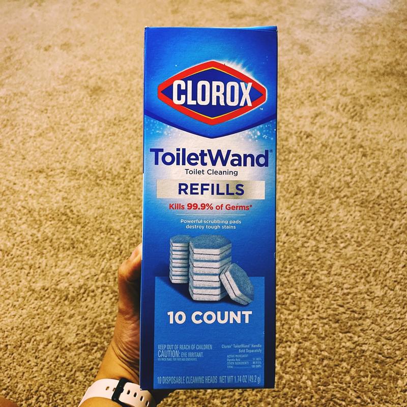 Clorox Toilet Wand Toilet Cleaning, Refills - 10 pads, 1.74 oz