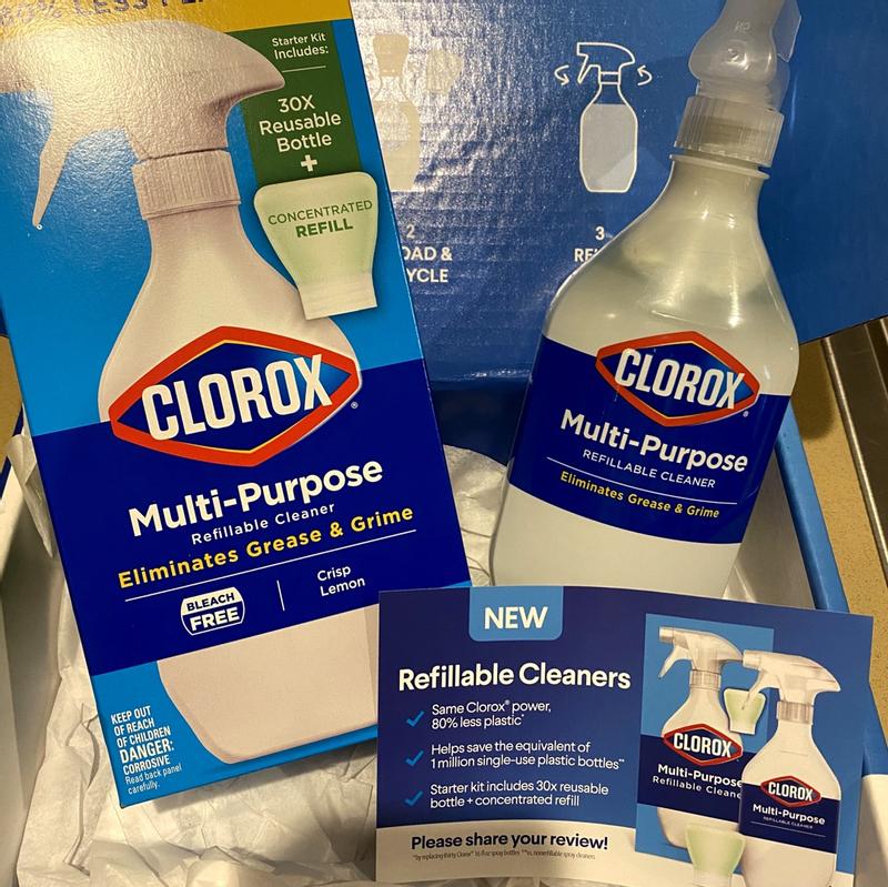 Clorox Refillable Concentrate Spray - Bathroom Foamer Starter Kit