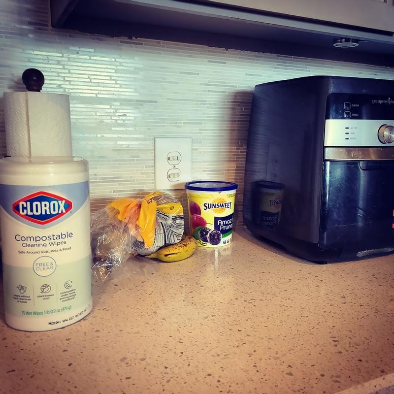 Clorox Free & Clear Compostable All Purpose Cleaning Wipes