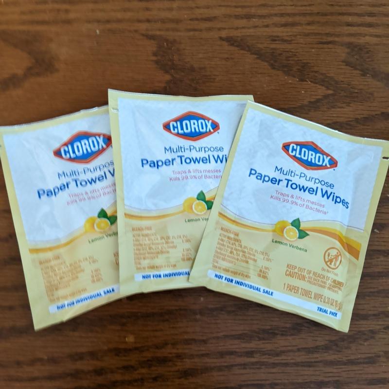 Clorox Lemon Verbena Multi-Purpose Paper Towel Wipes 75 ct