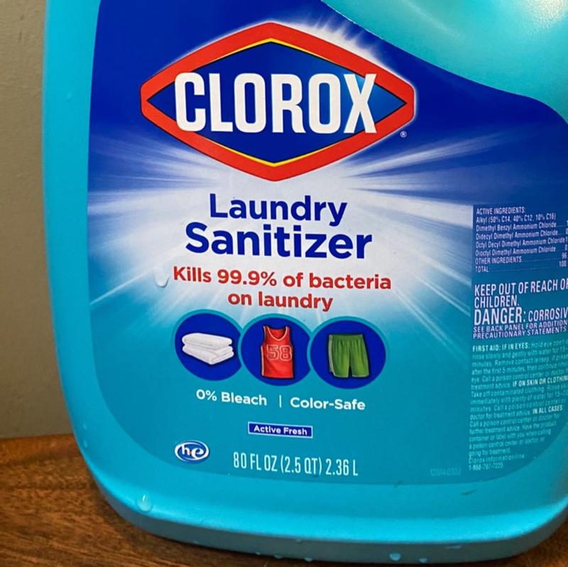 Clorox Bleach-Free Fabric Sanitizer Spray, Color-Safe Laundry Sanitizer -  24 Oz