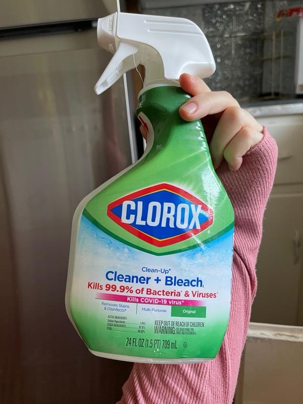 Clorox Clean-Up All Purpose Cleaner Spray with Bleach, 32 oz - Kills 99.9%  of Bacteria and Viruses, Original Scent