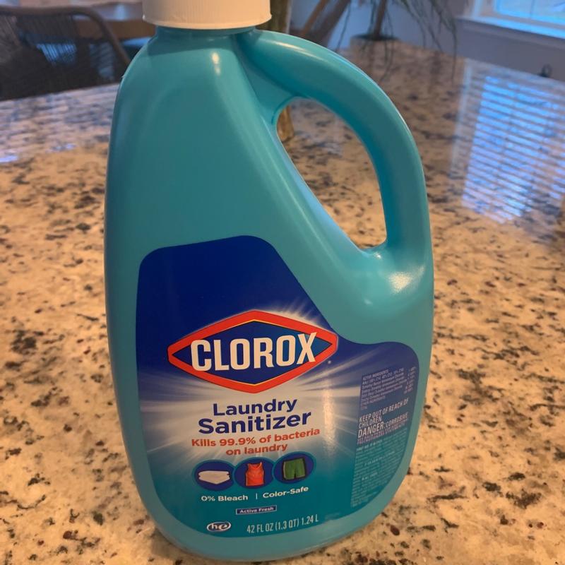 Clorox Bleach-Free Fabric Sanitizer Spray, Color-Safe Laundry Sanitizer -  24 Oz