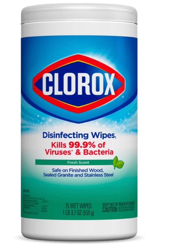 Clorox 75-Count Fresh Disinfectant Wipes All-Purpose Cleaner in