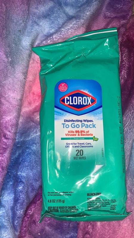 Clorox 75-Count Fresh Scent Bleach Free Disinfecting Cleaning Wipes  4460001656 - The Home Depot