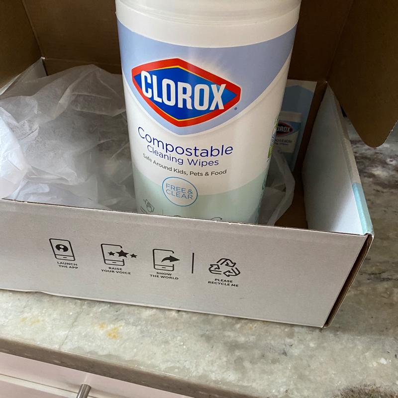  Clorox Compostable Cleaning Wipes, All Purpose Wipes