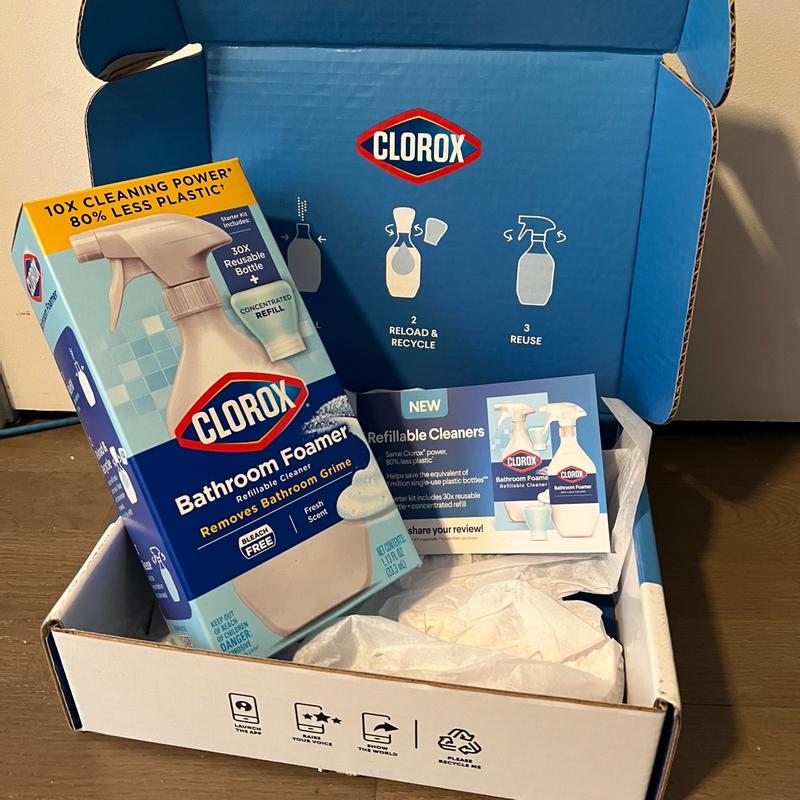 Clorox® Bathroom Foamer Refillable Cleaner Starter Kit