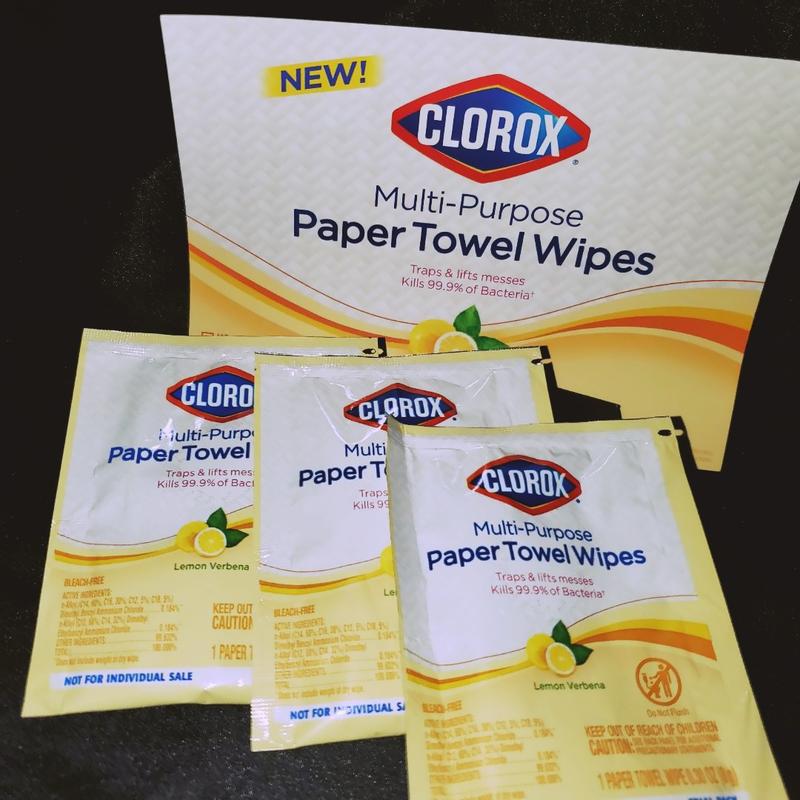 Clorox Lemon Verbena Multi-Purpose Paper Towel Wipes 75 ct