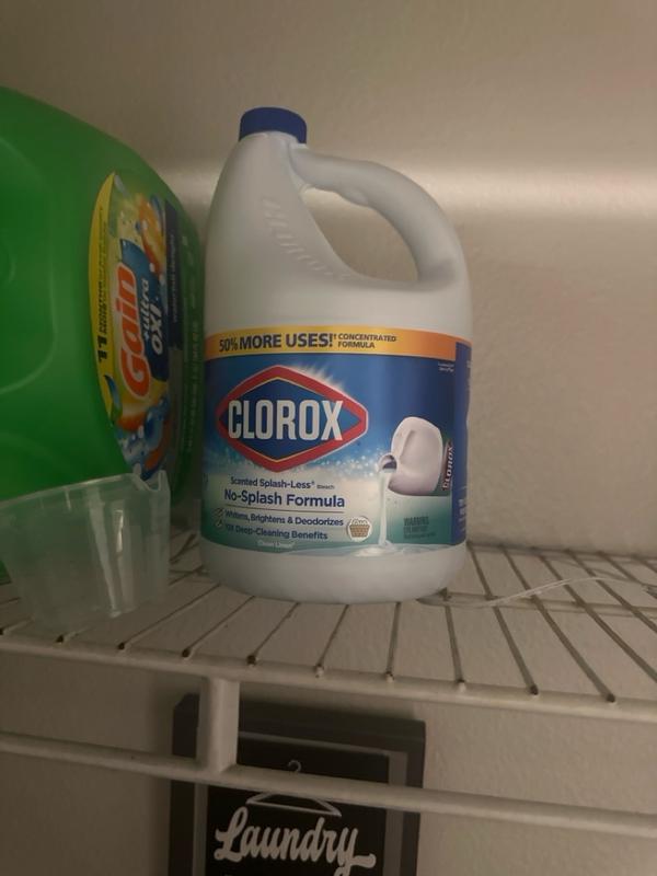 Clorox Splash-Less Clean Linen Concentrated Formula Bleach, 40 OZ Bottle